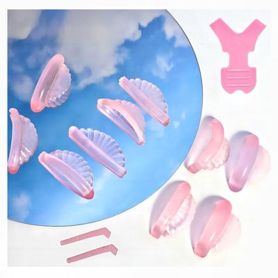 Lashlift Pads Shields 2025 New No glue Eyelash Lifting Shield Self Sticky Lash Lift Rods Lami Lamination Roller U Curler Pad Soft Eyelash Perm Rod 5 Size Air Bubble Silicone-Light Weight Guard