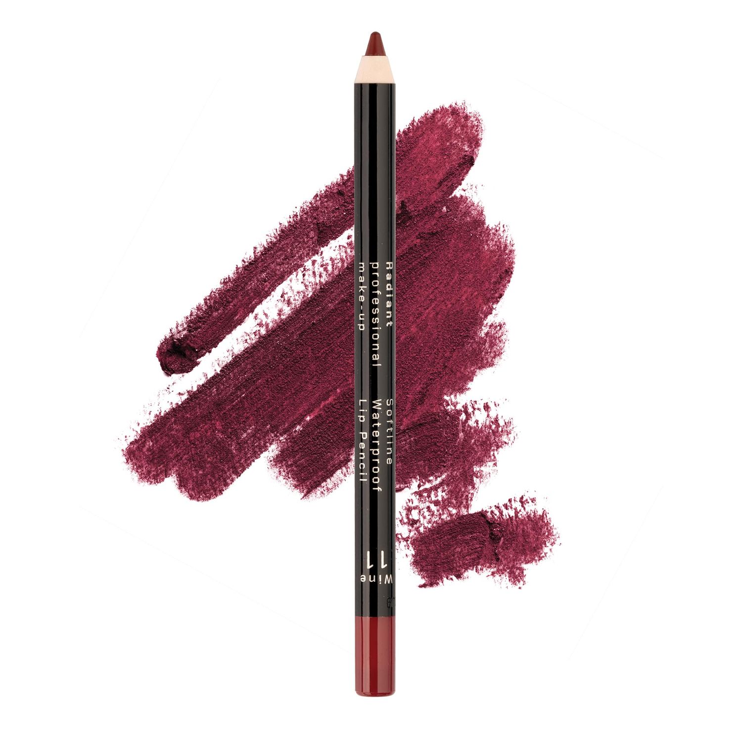 Radiant Professional Waterproof Lip Liner Pencil - Long Lasting Lip Liner Pencil for Defined Lips - Soft &amp; Creamy Lipliner Pencil with Vitamin E - Longwearing Lip liner Pencil 1.20g (11 WINE)