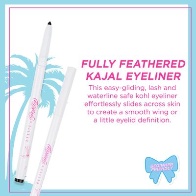 Petite 'n Pretty Eye Makeup Set for Kids - Makeup for Tweens &amp; Teens - Fully Feathered Volumizing Mascara, Eyeliner, Made in the USA, wGift Bag