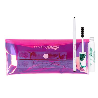 Petite &#39;n Pretty Eye Makeup Set for Kids - Makeup for Tweens &amp; Teens - Fully Feathered Volumizing Mascara, Eyeliner, Made in the USA, wGift Bag