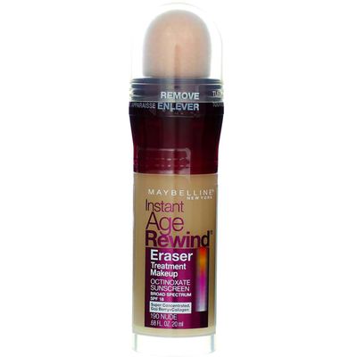 Maybelline New York Instant Age Rewind Eraser Treatment Makeup, Nude Light 190 0.68 oz (Pack of 11)