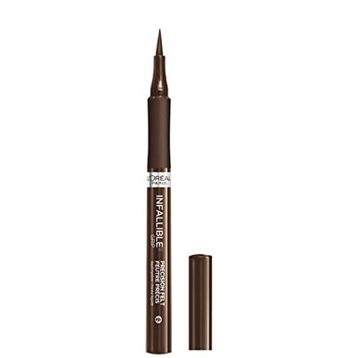 LOral Paris LOreal Paris Makeup Infallible Grip Precision Felt Eyeliner, Smudge Resistant, Long Lasting Waterproof Eyeliner, Brown, Brown, 0.03 fl oz
