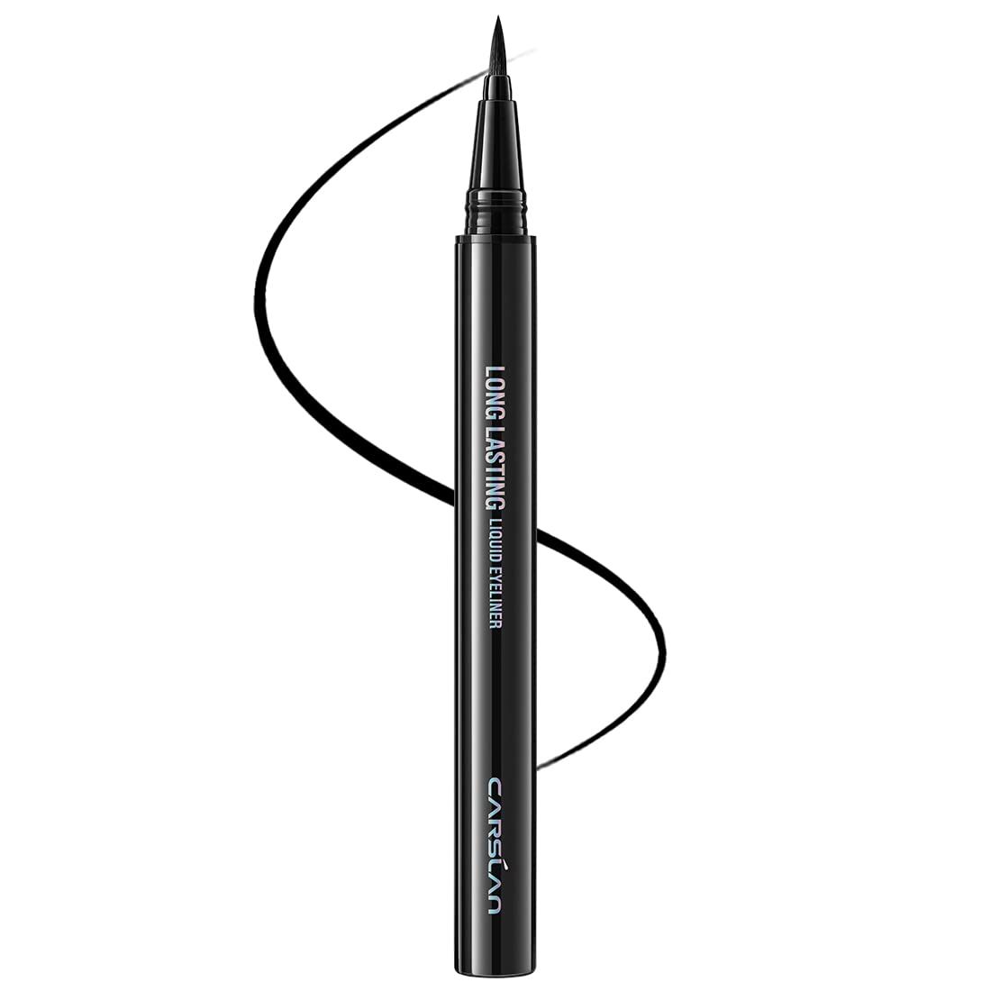 CARSLAN Liquid Eyeliner, Black Eyeliner Liquid Liner, 12H Longlasting Eyeliners, Waterproof &amp; Smudgeproof High Pigmented Eyeliners for Eye Makeup, Black