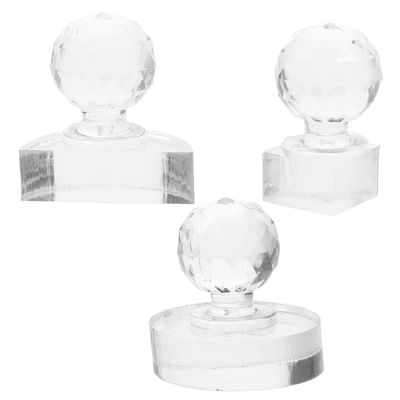 FOMIYES 3pcs Stamp Eyeshadow Highlighter Repairing Wedding Eye Shadow Pressure Eyeshadow Stamper Eyeshadow Applicator Eyeshadow Makeup Stamp Stamper
