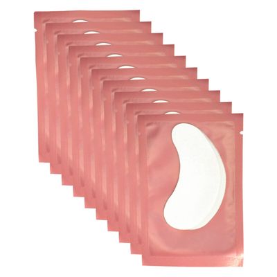 VEYES INC 50 Pairs Pink Hydrogel Eye Patch Eyelash Extension Natural Lint Free Under Eye Gel Pads Lash Extension Supplies &amp; Beauty Tools