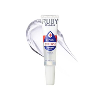 Ruby Kisses Hydrating Lip Oil Intense Treatment Gloss, Deep Hydrates &amp; Heals with Natural Oils, Natural Shine Lip Care, Moisture, Repair &amp; Antioxidant Protect