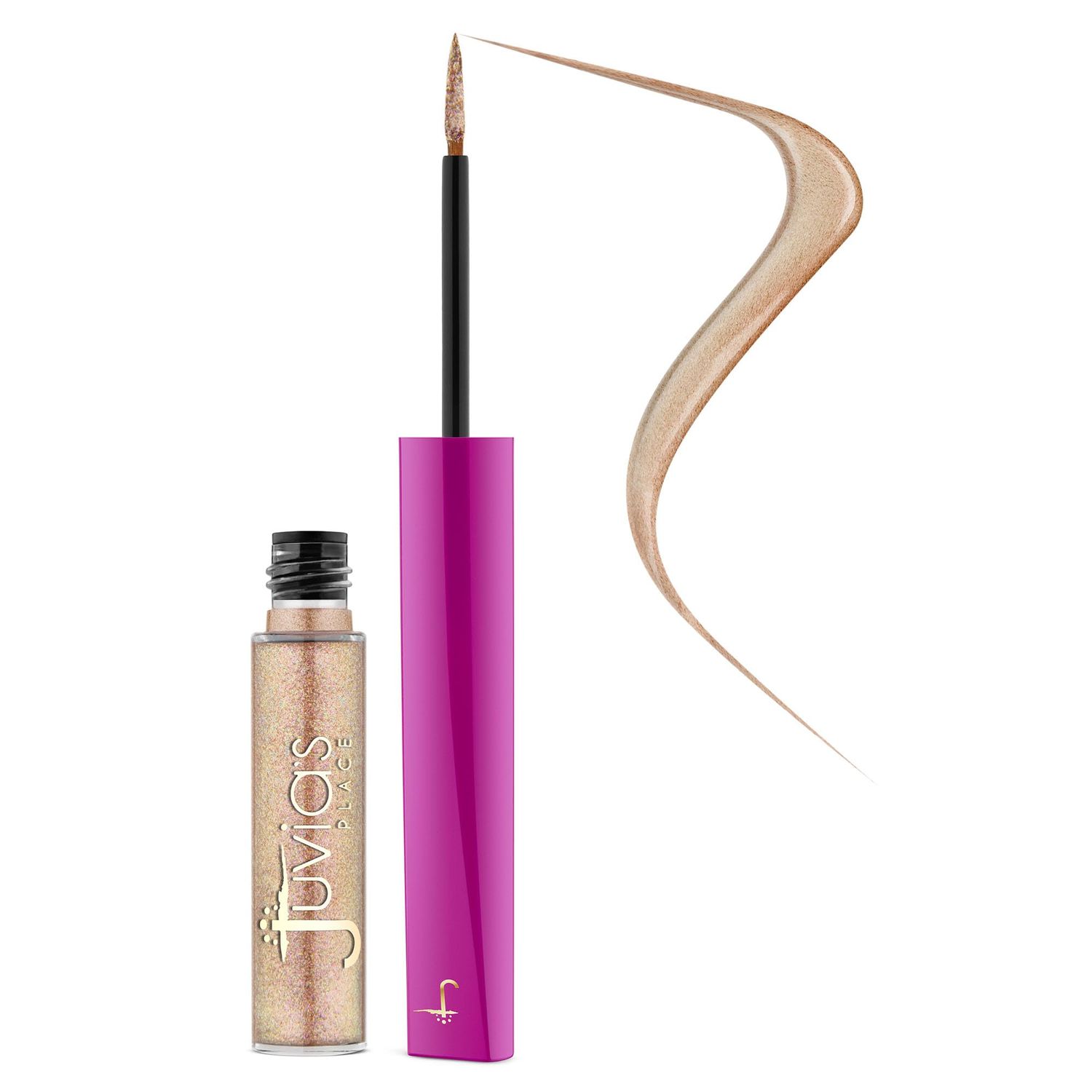 Juvia&#39;s Place Afrogalactic Glitter Liner Venus - Glitter Liner Liquid, Waterproof Liner, Multi-Dimensional Gel Liner, Metallic Liquid Liner, Holographic Liner, Iridescent Liner