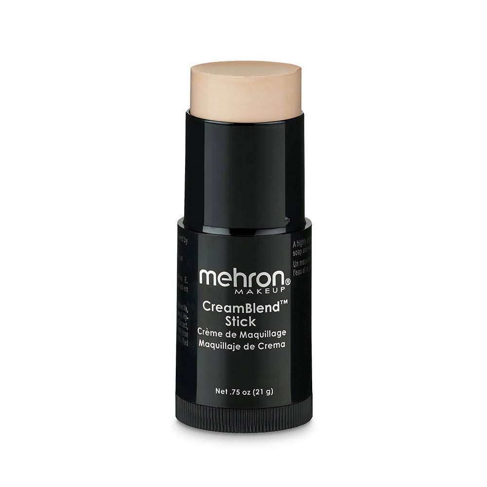 Mehron Makeup CreamBlend Stick | Face Paint, Body Paint, &amp; Foundation Cream Makeup | Body Paint Stick Perfect for Halloween Makeup .75 oz (21 g) (Light 2)