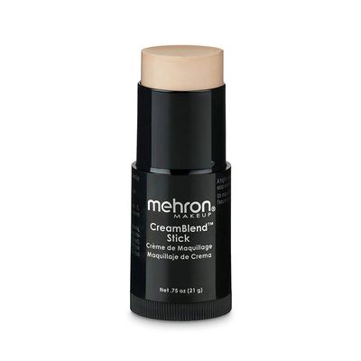 Mehron Makeup CreamBlend Stick | Face Paint, Body Paint, &amp; Foundation Cream Makeup | Body Paint Stick Perfect for Halloween Makeup .75 oz (21 g) (Light 2)
