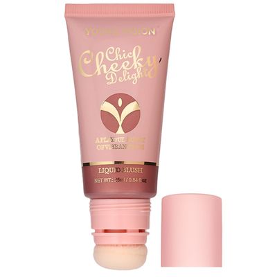 YOUNG VISION Shimmer Liquid Blush Wand - Radiant Cheek Tint | Luminous Rubor Liquido con Brillo | Dewy &amp; Light-Reflecting | Maquillaje Iluminador para Mejillas,25ml0.84 fl oz
