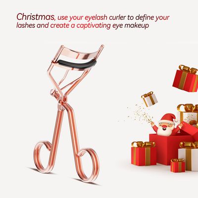 Eyelash Curler with Comb, Professional Volumizing Lash Lift Kit Lash Curler with Refill Pads for Home &amp; Travel Uses, Rose Gold