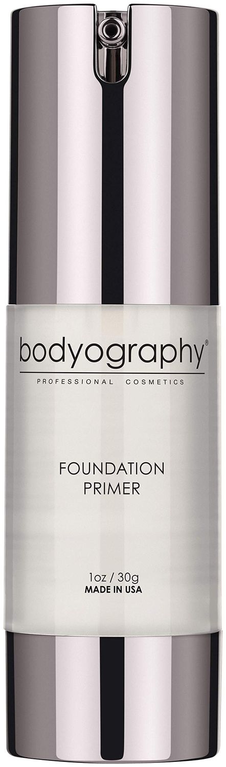 BODYOGRAPHY - Foundation Primer (Clear) Flawless Anti-Aging Salon Makeup Primer wVitamin E, A, Jojoba, Grapeseed Oil | Control Shine | Gluten-Free, Cruelty-Free, 1 oz.