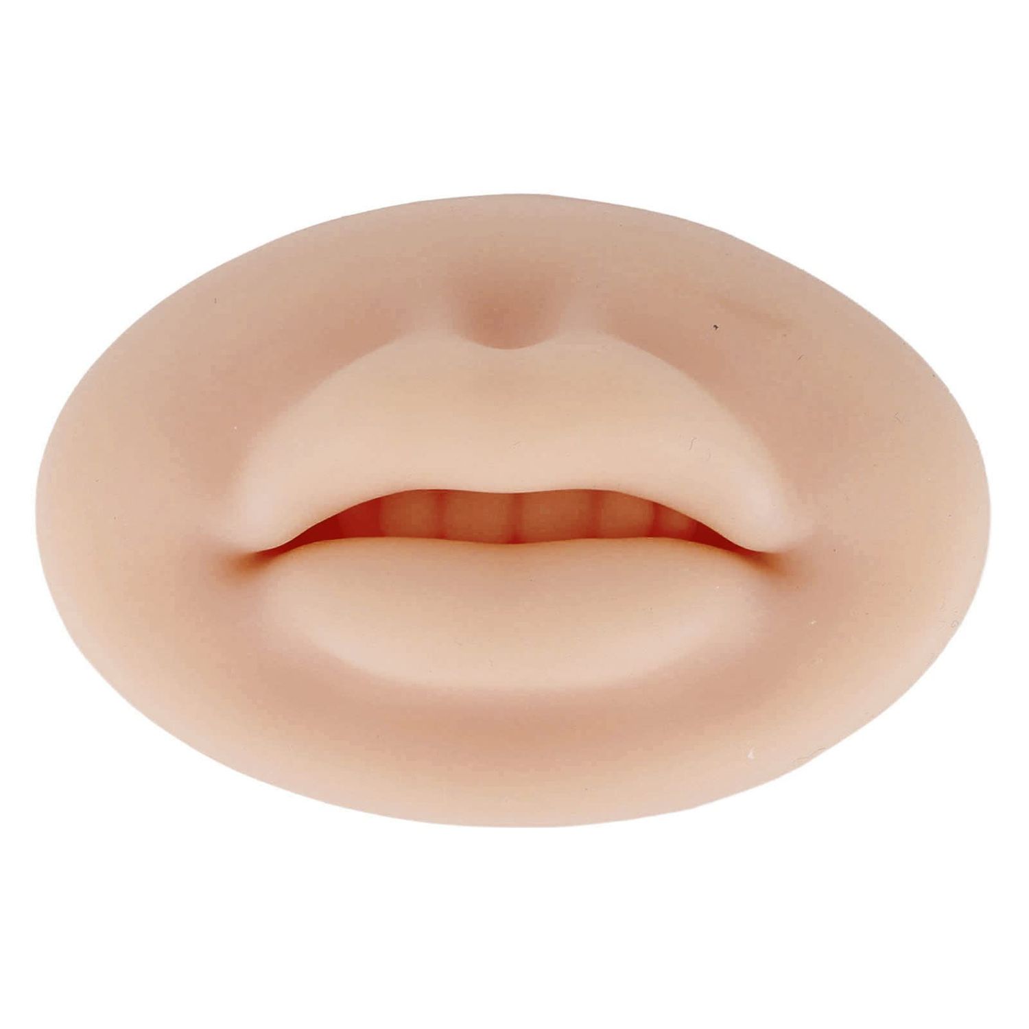 ZJchao 3D Fake Lips, Silicone Fake for Lips Practice Semi Permanent Skin Fake Lips Fake Skin Lips Open Mouth Silicone Lips Model Practice Skin for Training Lips Makeup Artists