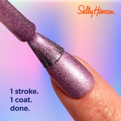 Sally Hansen Insta-Dri Holo-Glow, Lustrous Lilac, Quick Dry, Long Lasting, Streak-Free Shine, Metallic Purple Nail Polish