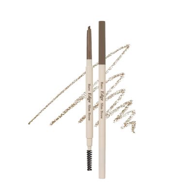 ETUDE Bare Edge Brow Pencil 04 Light Brown | A hexagon-shaped slim brush that delicately coats every strand of eyelashes | Brow Mascara | Zero Clump &amp; No Bushy Brows, Korean Makeup, Perfect for gift