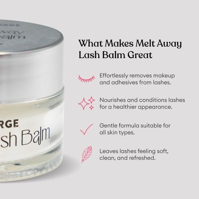 Silly George Melt Away Makeup &amp; Lash Extension Remover - Removes All Eye Makeup (Including Mascara &amp; Eyeliner)  Lash Extensions &amp; Adhesives - Hydrating Moisturizer for Eyes &amp; Lashes - 15 milliliters