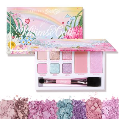 Petite N Pretty WhimsiCali Eyeshadow &amp; Cheek Makeup Palette Kit for Kids, Tweens &amp; Teens - Natural, Clean, Non-toxic - Made in USA