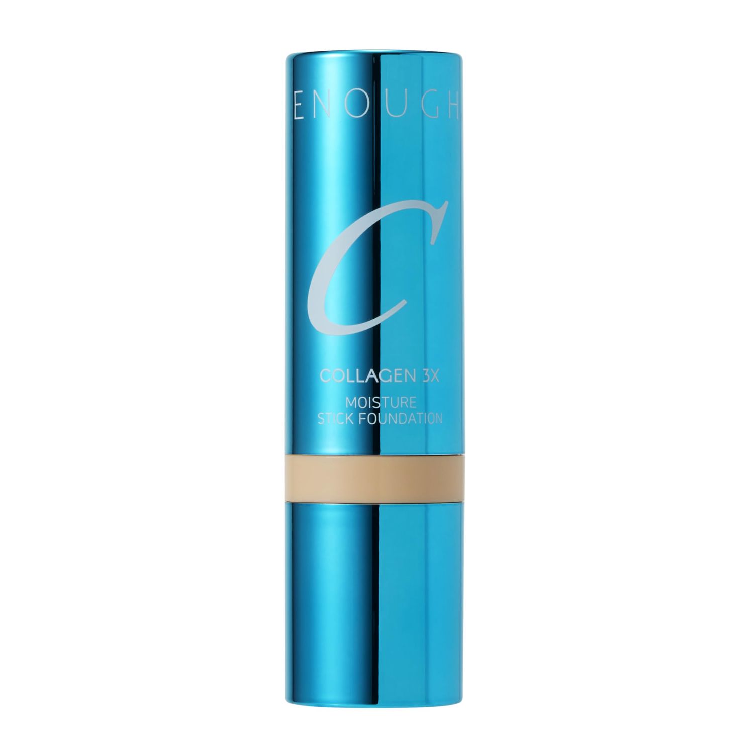 ENOUGH Collagen 3X Moisture Stick Foundation with Brush, Full Coverage Tinted Sunscreen for Face, Long-Lasting Korean Makeup, Perfect inted oisturizer with SPF 50 (#13N Light Beige, 0.49 oz  14g)