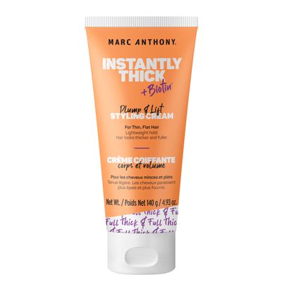 Marc Anthony Styling Hair Cream, Instantly Thickening Biotin &amp; Vitamin E Hair Cream, Lightweight Hold for Thicker &amp; Fuller Volumizing Product for Thin, Flat Hair