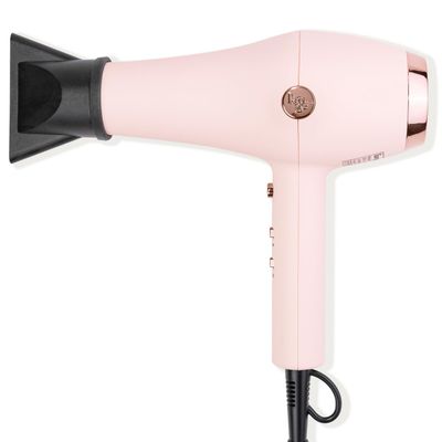 L&#39;ANGE HAIR Soleil Professional Hair Dryer | 3 Heat Settings &amp; 2 Airflow Settings | Cool Shot Locks-in Style | Professional Length Cord | Best Lightweight Hair for Smooth Blowouts (Blush)