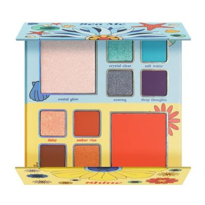 KARA BEAUTY SEA ME SHINE 3-in-1 Eyeshadow Highlight &amp; Blush Palette