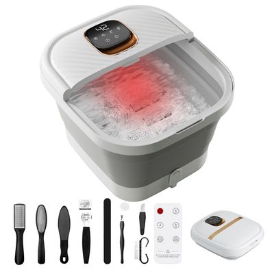 Collapsible Foot Spa with Heat, Touchscreen, Foldable Foot Bath Massager with Temperature Control, Foot Massage Rollers, Pedicure Foot Spa for Home, Office, Relaxation, Christmas gift for Men &amp; Women