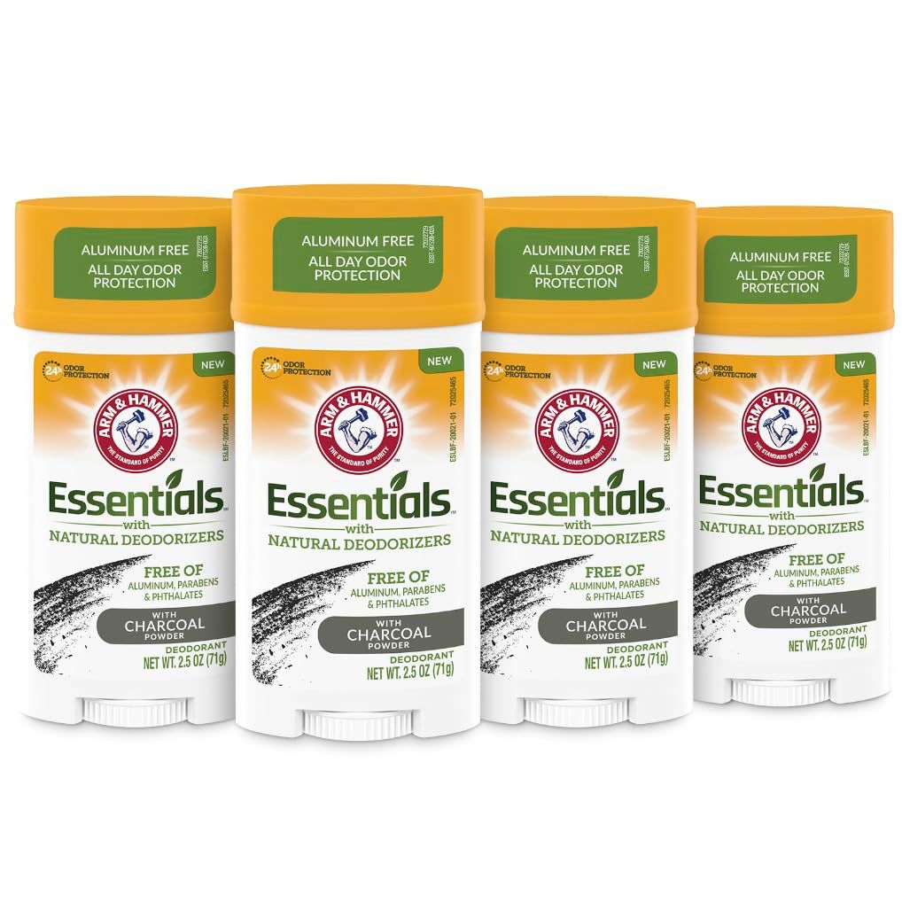 Arm &amp; Hammer Essentials Charcoal Deodorant 4-Pack