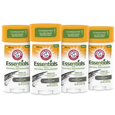 Arm &amp; Hammer Essentials Charcoal Deodorant 4-Pack