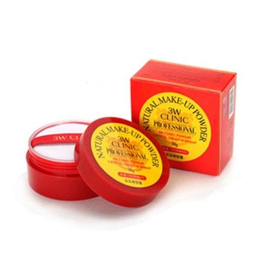 3W Clinic Natural Make-up Powder 21.Light Beige 1.05Oz Crystal Creator Bright Professional