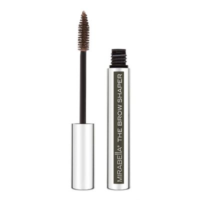 Mirabella Brow Shaper, All-In-One Long-Lasting Eyebrow Gel Shapes, Defines, Grooms, Fills &amp; Thickens Brows, Brow Mascara with Aloe &amp; Vitamin B5 for Conditioning &amp; Strengthening, Universal Shade