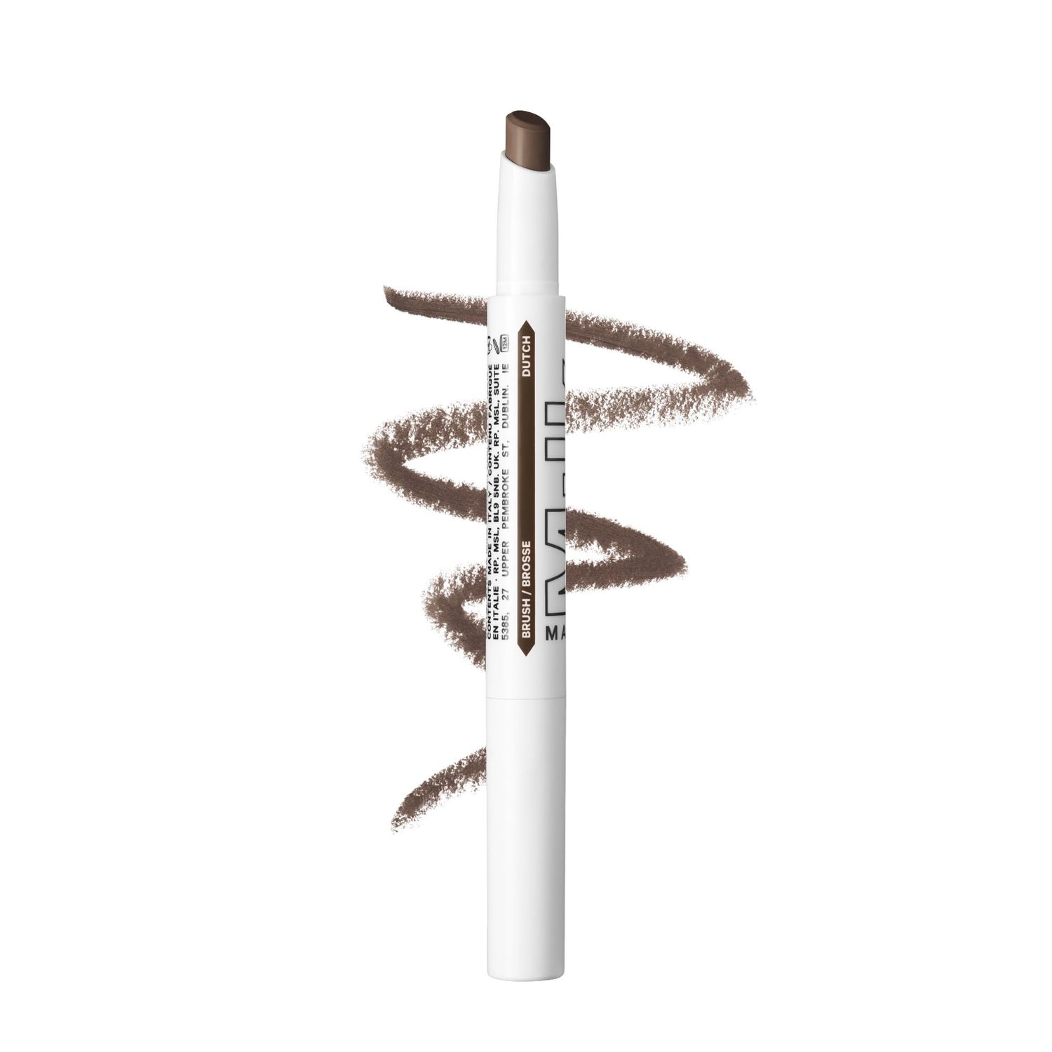 Milk Makeup KUSH Brow Shadow Stick, Dutch (Medium Dark Brown) - Buildable, Cream-to-Powder Formula - Soft, Flexible Hold - Up to 12-Hour Wear - Vegan, Cruelty Free