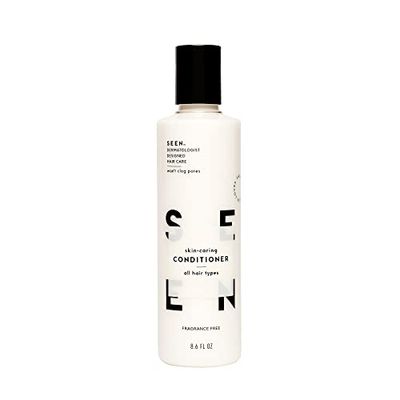 SEEN Conditioner, Fragrance Free - Non-Comedogenic &amp; Sulfate-Free Hair Conditioner- Dermatologist-Developed - Safe for Sensitive, Eczema &amp; Acne Prone Skin