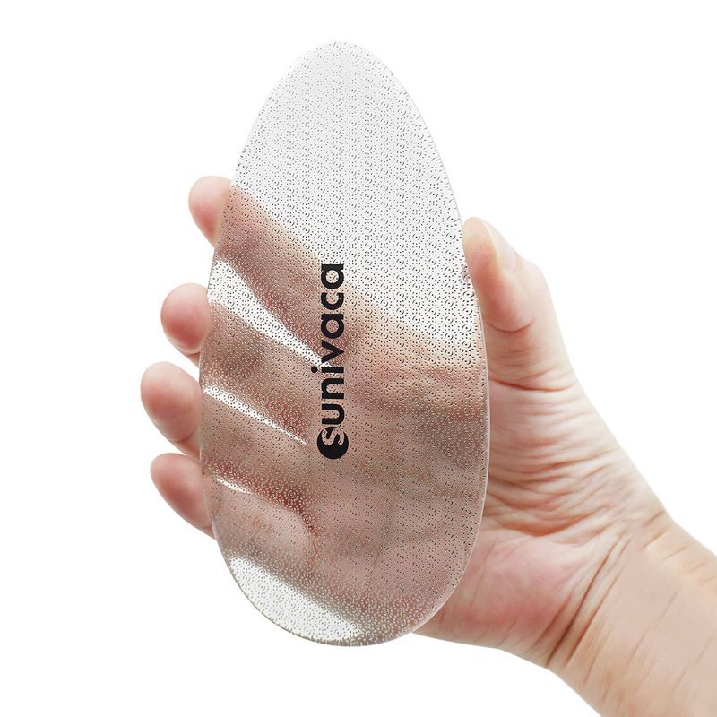 Sunivaca Glass Foot File Callus Remover for Feet, Heel Scraper, Pumice Stone, Diabetic Feet Scrubber Dead Skin Remover for Feet Professional Pedicure Tools