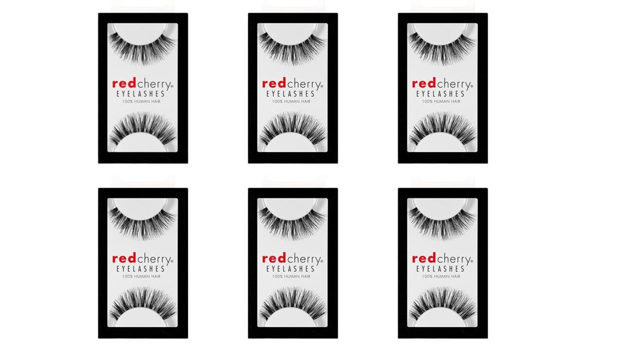 Red Cherry #415 False Eyelashes (Pack of 6 Pairs)