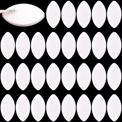 OIIKI 30Pcs Eye Shaped Practice Sponge, 7mm Lash Exercise Sponge, Practice Sponges, Lash Map Sponge for Beginners Makeup Eyelash Lash Extensions Supplies for Women