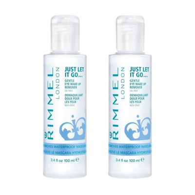 Rimmel Just Let It Go Eye Make Up Remover, 3.4 Fl Oz , 2 Count (Pack of 1)
