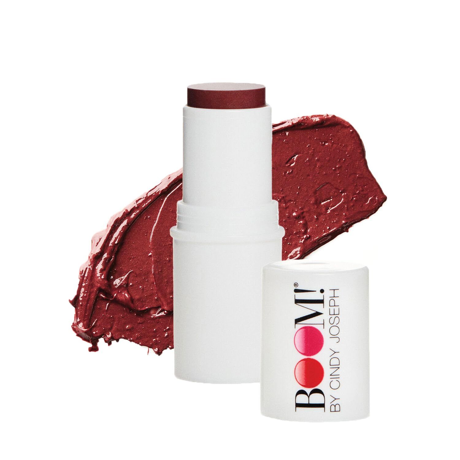 BOOM Beauty Boom Stick Berry 3-in-1 Cream Blush Stick for Eyes, Lips &amp; Cheek, Long-Wearing Blendable &amp; Building Color Vegan Lipstick Pen for All Skin
