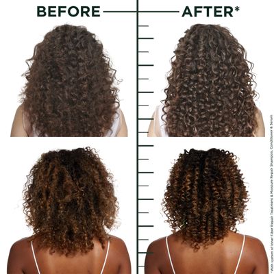 Garnier Fructis Hair Filler Moisture Repair Gel-Cream, Hair Gel for Curly, Wavy Hair with Hyaluronic Acid, 5.1 Fl Oz, 1 Count