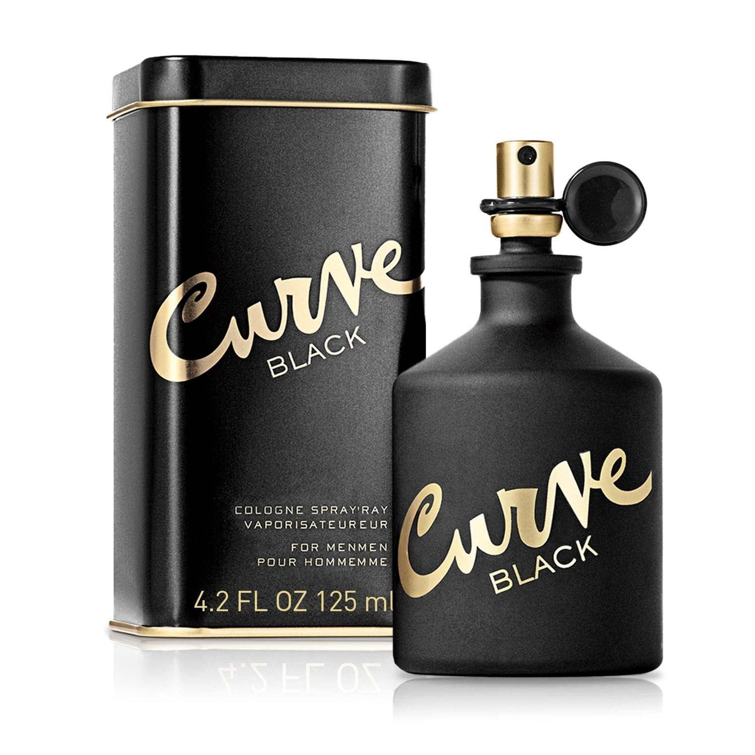 Curve Black For Men, Cologne Spray with Casual Day or Night Scent, 4.2 oz