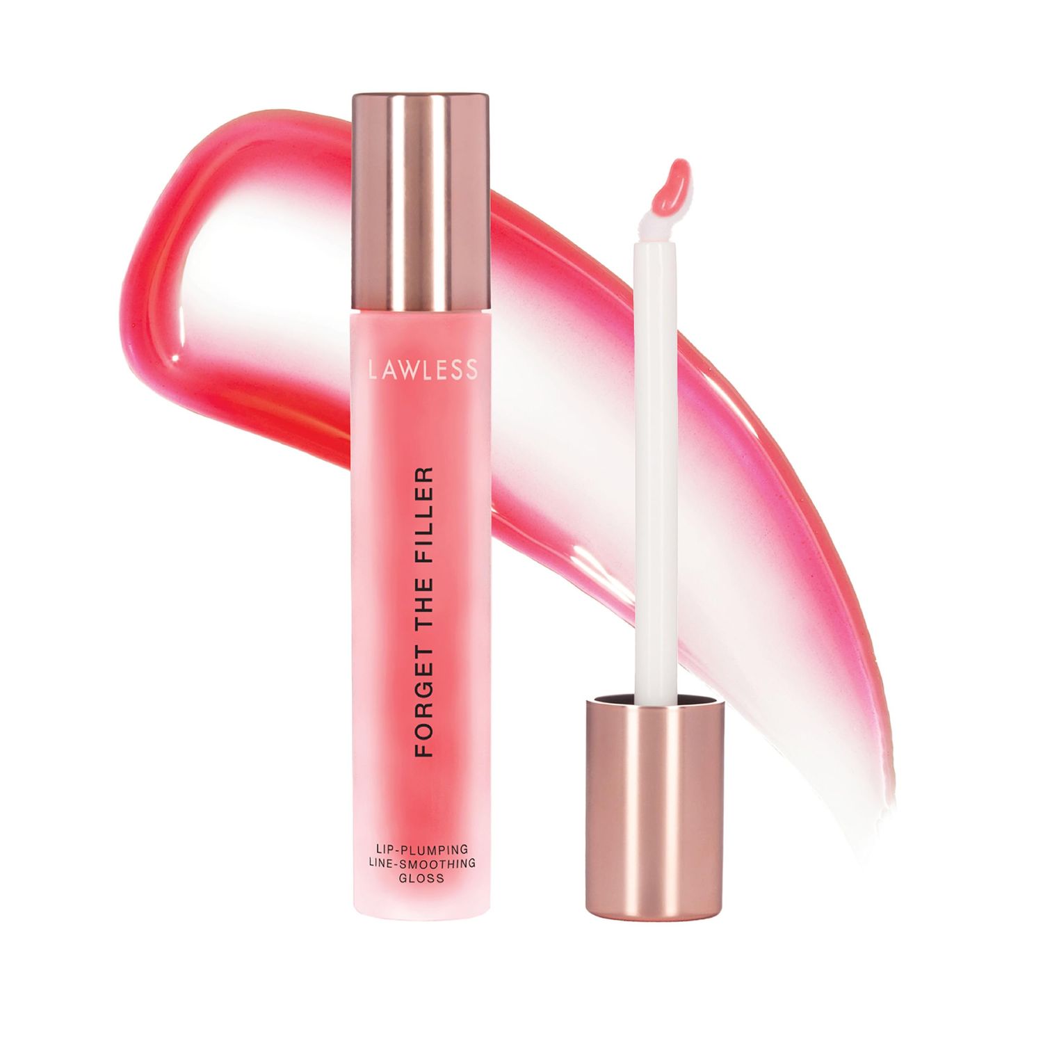 Lawless Women&#39;s Forget The Filler Lip Plumper Line Gloss - Queen Size, Cherry Vanilla, Red, 0.19 Fl Oz (Pack of 1)