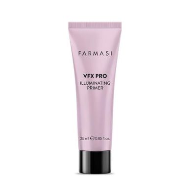 FARMASI VFX Pro Camera Ready Primer Makeup, Smoothing Face Primer, Evens the Appearance of Skin Tone &amp; Redness, Hydrates &amp; Improves Makeup Wear, Lightweight Coverage, 0.85 fl.oz / 25 ml (Illuminating)