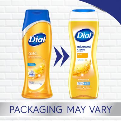 Dial Advanced Clean Gold Body Wash, 16 fl oz (Pack of 4)