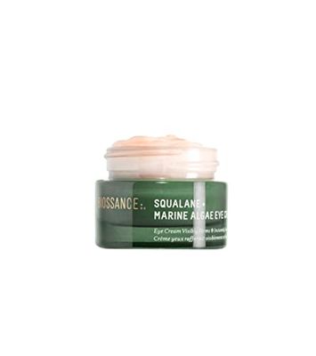 BIOSSANCE Squalane and Marine Algae Eye Cream - Anti-Aging Under Eye Cream for Fine Lines, Wrinkles, and Puffiness - Hydrating &amp; Lifting Formula with Hyaluronic Acid and Paracress Extract - 0.5 Ounce