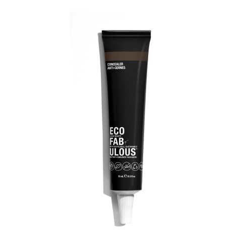 EcoFabulous Concealer - 26 Shades for All Skin Types, Brightening, Lightweight, Buildable Coverage, Clean + Recyclable + Vegan, 15 mL/0.5 Fl Oz - D50 (Deep, Rich Neutral)