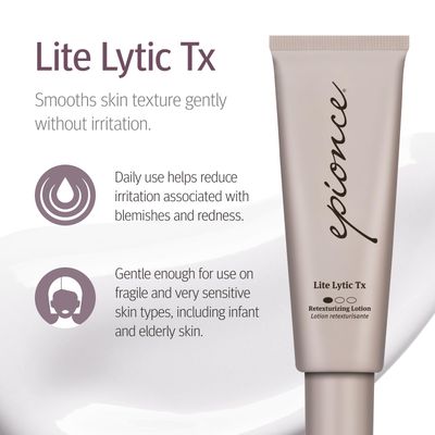 Epionce Lite Lytic Tx - Sensitive Skin Moisturizer for Face, Salicylic Acid, Azelaic Acid &amp; Hyaluronic Acid Texture, Breakout, &amp; Pore Minimizer