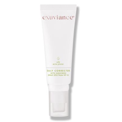 EXUVIANCE Daily Corrector with Sunscreen Broad Spectrum SPF 35, Dark Spot Minimizer &amp; Face Moisturizer, Non-Comedogenic, Non-Acnegenic. Fragrance-Free, Oil-Free, 40 g.