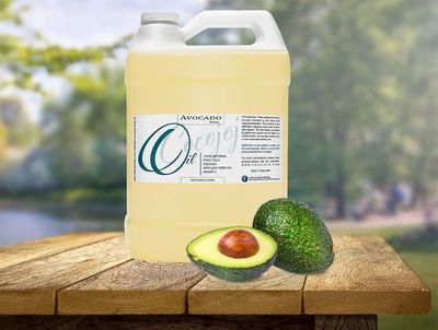 Dr Joe Lab Avocado Oil - Pure, Refined, Cold Pressed, Unscented, Non-GMO, Filtered, Carrier Gallon Oil - 128 oz - for Skin, Hair, Nails, Body, Beard, Cosmetic Formulation