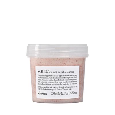 Davines Solu Sea Salt Scrub Cleanser, 8.45 Fl Oz