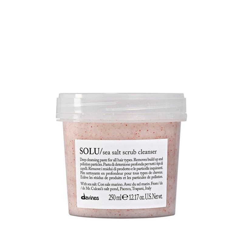 Davines Solu Sea Salt Scrub Cleanser, 8.45 Fl Oz