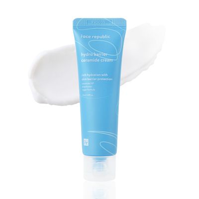 Face Republic Hydro Barrier Ceramide Cream 50ml 1.69 fl oz | Rich Cream for Extra Dry Skin | Deep Moisture, Skin Barrier Protection, Skin Relief | Ceramide, Shea Butter | Vegan Korean Skin Care